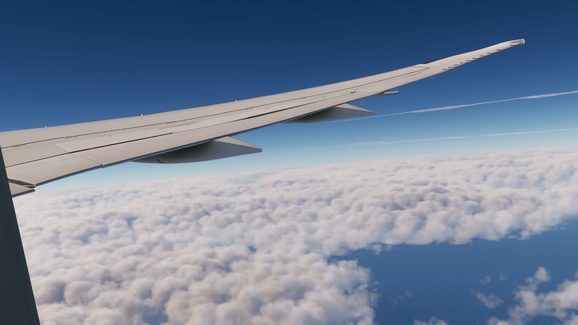 Air Combs 787 wing flex